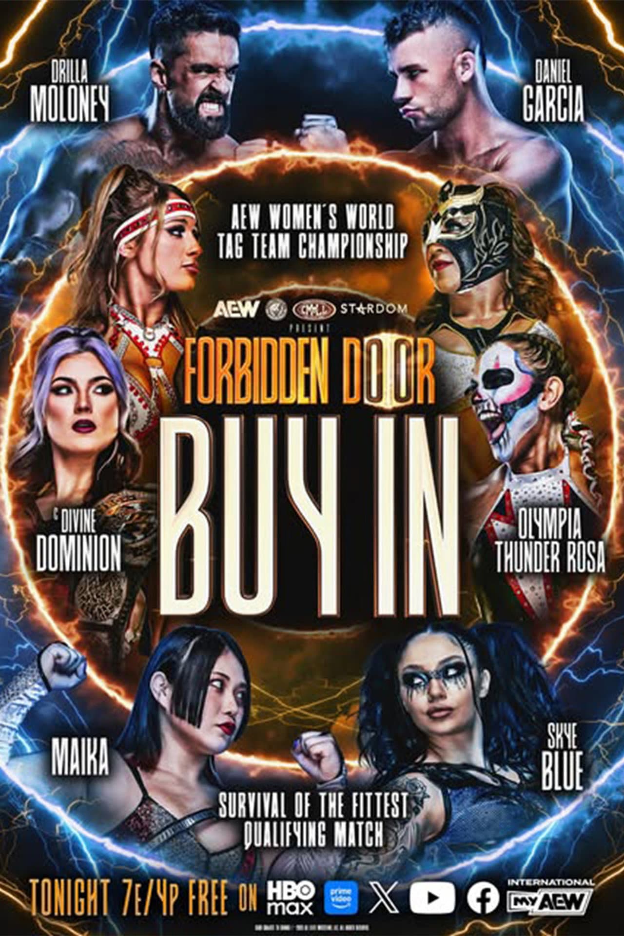 Постер фильма «AEW x NJPW x CMLL x Stardom Present Forbidden Door 2026: Buy-In»